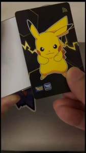 Touch n Go 30th Anniversary Pokemon Special Edition LED Card Pikachu Lucario Mimikyu Support NFC topup