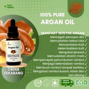 Minyak Argan Murni Cold Pressed 30ml: Manfaat & Cara Penggunaan