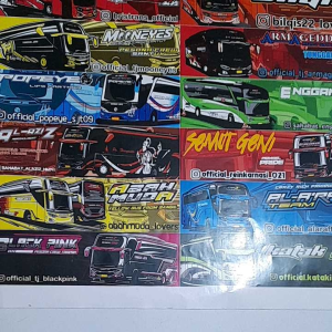 STIKER BUS BASURI JUMBO IS 20 KOTAK / BUS BASURI JUMBO