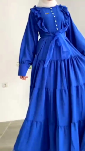 Faiza El Laily Dress Only COD LD 100 120 PB 140 Bisa Jumbo Putih Busui Best Seller Terlaris Model Baru