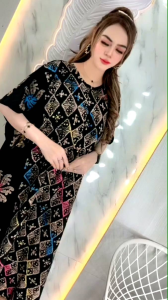 Daster Lowo Jumbo Batik Cap Rayon Super Adem Halus Kemel-kemel Tidak Nerawang / Dress Lowo Rayon Super Busui Friendly Kekinian