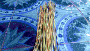 Lidi Bambu 3mm Bahan Arku Layangan Kulitan serut halus 47-54cm 20 Batang atau 10 pasang