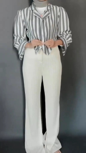 KEMEJA SALUR CROP TOP MATT SHAKILLA