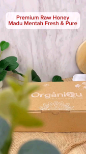 ORGANIQU Madu Murni Multiflora +Mint 170gr Madu sehat Madu asli Organiqu