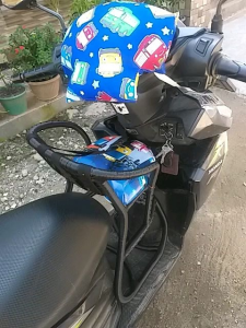 Paket hemat SATU PAKET kursi boncengan motor MATIC FULL ANYAMAN kursi bonceng anak bahan rotan FRE SABUK DAN BANTAL STANG