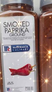 McCormick Smoked Paprika Ground 450g - Spicy flavor red pepper image culinary use food seasoning cooking ingredient.