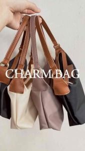 กระเป๋าสะพายผ้าไนล่อน+สายยาว พร้อมส่งทุกสี สะพายได้2แบบ 😍