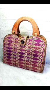TAS BATIK SONGKET HANDLE KAYU / TOTE BAGS WANITA SONGKET