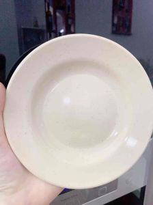 Set 10 dĩa nhựa melamine nâu trắng NHU THA cao cấp dĩa nhưa melamine - gia dụng NARI