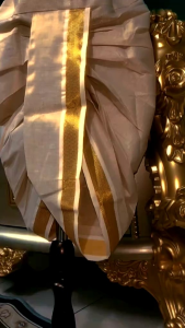 Panchakacham Kids Dhoti Pants Copper Rose Gold Tissue Zari Cotton With Pattu Borders For Baby Boys and Kids Age 1 to 10 years