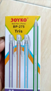 Joyko Pulpen Tulis Warna Hitam Bolpoin Pena Perlengkapan Sekolah Alat Tulis ATK Alat Tulis Kantor