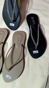 sandal wanita dewasa kekinian model mutiara double mutiara cantik antislip