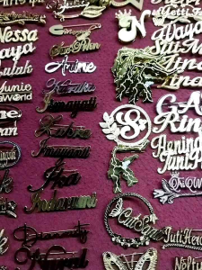 Bros Bunga Mawar Custom Nama Sendiri Bros Titanium