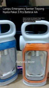 Bisa COD Lampu Emergency Senter Tieyong LED Mini Nyala Pakai Baterai AA Lampu Kerja Cahaya Putih