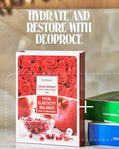 DEOPROCE Color Synergy Effect Facial Mask – Red