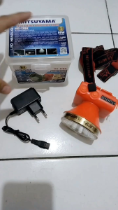 Senter Kepala Selam Headlamp Diving Mitsuyama 80 WATT MS-170K Cahaya Kuning Premium Tahan Air