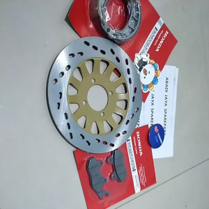 Paket Piringan Cakram & Kampas Rem Depan Belakang Supra X 125