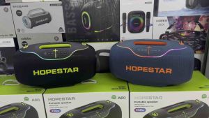 SY-Hopestar A80 ลำโพงบลูทูธ 350วัตต์ พร้อมไมค์ลอย1อัน ลำโพง6ดอก มีไฟRGB ปรับเบส3โหมด  IPX6 ของแท้100%