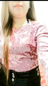 Atasan bludru renda mutiara size L ld 92-105cm