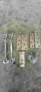 Paket Jendela 1 Set Engsel Tebal 4 inch + Hak Angin Cantolan 2 Pcs + Grendel Slot Stainless