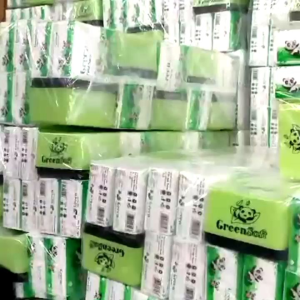 PAKET HEMAT Tisu Green Soft Panda isi 6 Pcs Gratis Kotak Tisu