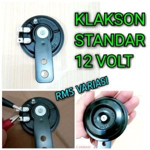 Klakson Standar motor 12 VOLT ( universal Motor) bahan besi Warna hitam