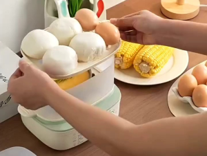 Máy hấp mini Chigo nồi hấp trứng nồi hấp tiện dụng cho gia đình oder nội địa trung