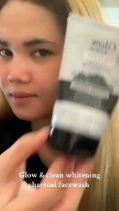 Viral 🔥 Hot Glow & Clean Whitening Activated Charcoal Whitening and herbal Face Wash untuk muka putih