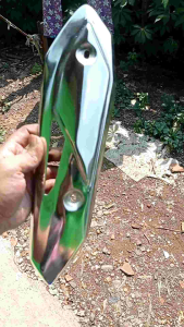 Cover tutup knalpot bahan besi stanles anti pecah scoopy beat vario 110fi spacy
