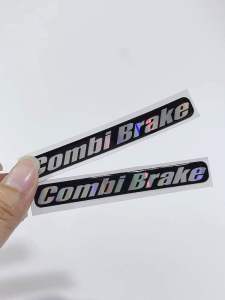 Tem chữ Combi Brake 8.2x1.1cm dán dè trước xe tay ga tem có sẵn keo