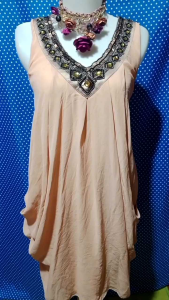 DRESS PERMATA BROWN (STRAWBERRY FIELDS) 388