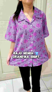 Baju Nenek Grandma Shirt Plus Size