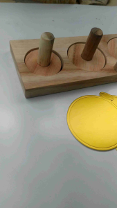 Cetakan Donat Kayu Isi 3: Set Lengkap Penekan & Pembolong