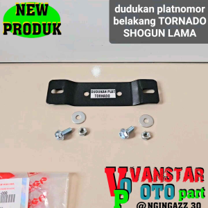 Breket Dudukan Plat Nomor Belakang Shogun Kebo Tornado RC 100 Warna Hitam