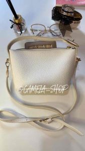 CS - ALMA  Tas Selempang Wanita Sling Bag Shoulder Kekinian Mini Kecil Bahan Jeruk Premium Polos