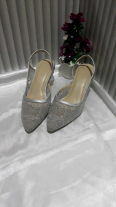 deshoes sepatu sandal wanita brukat weding