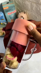(BLENDER GELAS)Blender Portable Mini 420ML Juicer Portable 6 Pisau Listrik USB