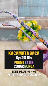 Kacamata Baca Lensa Plus Anti Radiasi +1.00 s/d + 3.00 Kacamata Wanita Kacamata Lensa&Frame free box +Lap