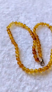 รอบที่-3 ก-13 สร้อยคอ อำพันพม่าแท้(Myanmar Amber)