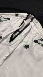 WIGERA-Mukena Terusan Dewasa Bordir Motif Bunga Daura Mukenah langsungan Wanita Dewasa