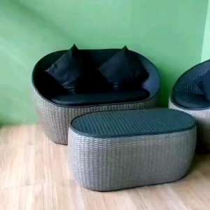Kursi Tamu Rotan Sintetis Model Gentong