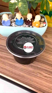 Bộ 50 hộp nhựa tròn màu đen dung tích 750ml 1000ml