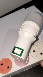 Lampu Tidur Kapsul LED Cahaya Putih 5 Watt & Fitting Colok ON/OFF