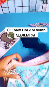 (3&6)Pcs Celana Segiempat Motif Bintik Bunga Anak Spandek Premium Import Jawahirah Fashion