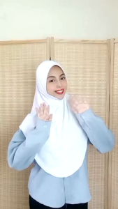 [ Denim Black Colour ] Size L Tudung Sarung Cotton Denim Awning Lembut Berdagu Black Colour