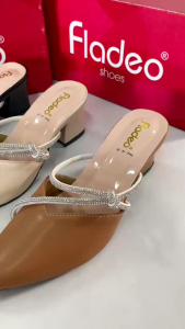 Sandal Slop Heels Wanita / Slop Heels Fladeo Premium Kode G115 / Bakul sandal 45
