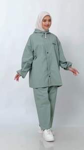 AKULA Jas Hujan Pria Wanita Tebal Anti Rembes