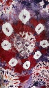 Tunik Lila Motif Jumputan Handmade Palembang