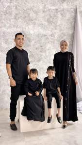 Family Couple Set Buat Lebaran Sekeluarga By Lanre Bahan Knit Koko Dan Dress Ayah Ibu Anak