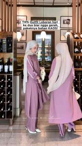 Avika Oneset Bahan Kaos Cotton Combed Long Shirt & Tunik Highslit